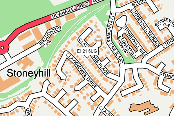 EH21 6UG map - OS OpenMap – Local (Ordnance Survey) EH21 6UG map - OS OpenMap – Local (Ordnance Survey)
