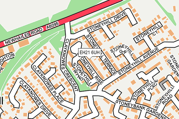 EH21 6UH map - OS OpenMap – Local (Ordnance Survey) EH21 6UH map - OS OpenMap – Local (Ordnance Survey)