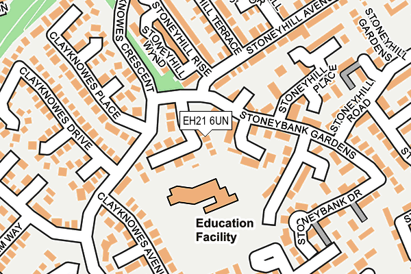 EH21 6UN map - OS OpenMap – Local (Ordnance Survey) EH21 6UN map - OS OpenMap – Local (Ordnance Survey)