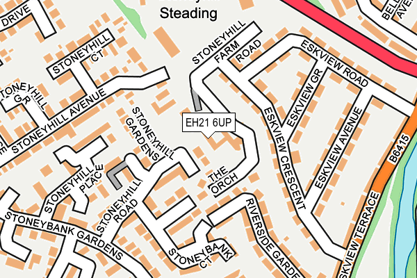 EH21 6UP map - OS OpenMap – Local (Ordnance Survey) EH21 6UP map - OS OpenMap – Local (Ordnance Survey)