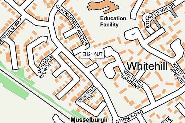 EH21 6UT map - OS OpenMap – Local (Ordnance Survey) EH21 6UT map - OS OpenMap – Local (Ordnance Survey)