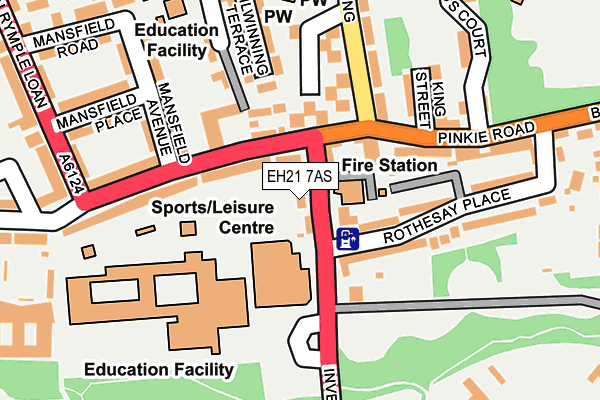 EH21 7AS map - OS OpenMap – Local (Ordnance Survey) EH21 7AS map - OS OpenMap – Local (Ordnance Survey)