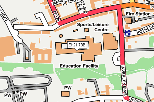 EH21 7BB map - OS OpenMap – Local (Ordnance Survey) EH21 7BB map - OS OpenMap – Local (Ordnance Survey)