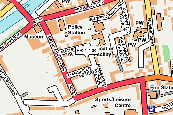 EH21 7DR map - OS OpenMap – Local (Ordnance Survey) EH21 7DR map - OS OpenMap – Local (Ordnance Survey)