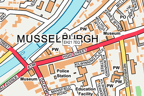 EH21 7EQ map - OS OpenMap – Local (Ordnance Survey) EH21 7EQ map - OS OpenMap – Local (Ordnance Survey)