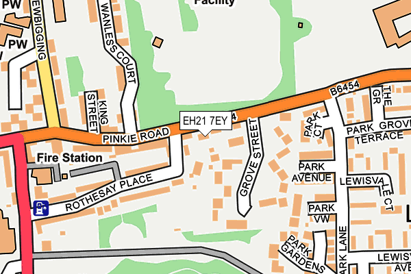 EH21 7EY map - OS OpenMap – Local (Ordnance Survey) EH21 7EY map - OS OpenMap – Local (Ordnance Survey)