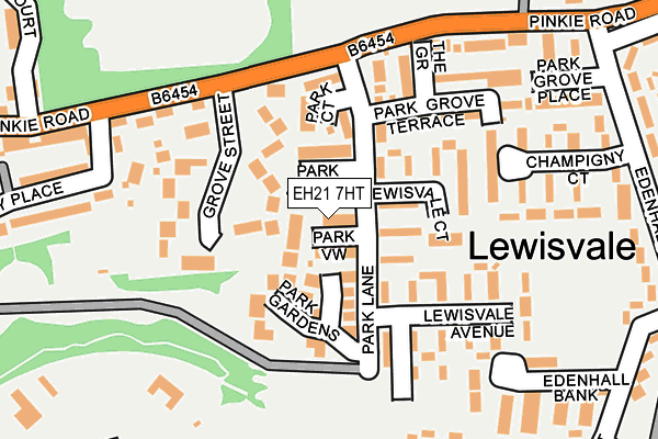 EH21 7HT map - OS OpenMap – Local (Ordnance Survey) EH21 7HT map - OS OpenMap – Local (Ordnance Survey)