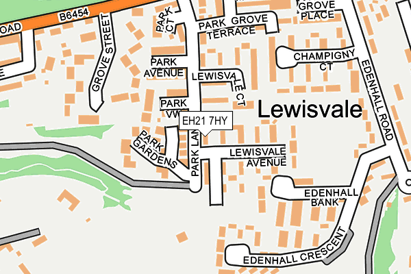 EH21 7HY map - OS OpenMap – Local (Ordnance Survey) EH21 7HY map - OS OpenMap – Local (Ordnance Survey)