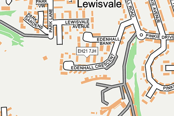 EH21 7JH map - OS OpenMap – Local (Ordnance Survey) EH21 7JH map - OS OpenMap – Local (Ordnance Survey)
