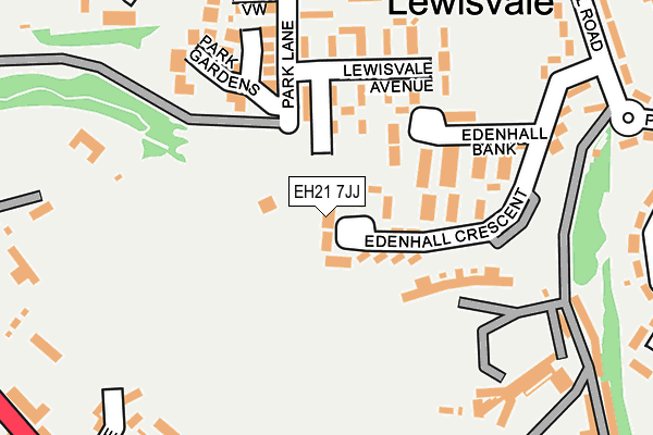 EH21 7JJ map - OS OpenMap – Local (Ordnance Survey) EH21 7JJ map - OS OpenMap – Local (Ordnance Survey)