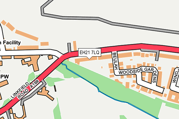 EH21 7LQ map - OS OpenMap – Local (Ordnance Survey) EH21 7LQ map - OS OpenMap – Local (Ordnance Survey)