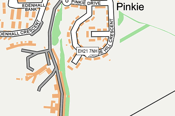 EH21 7NH map - OS OpenMap – Local (Ordnance Survey) EH21 7NH map - OS OpenMap – Local (Ordnance Survey)