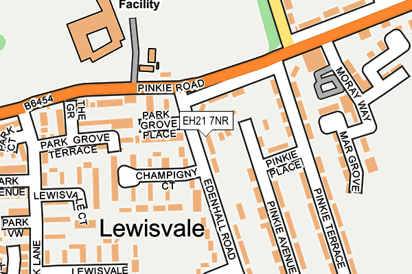 EH21 7NR map - OS OpenMap – Local (Ordnance Survey) EH21 7NR map - OS OpenMap – Local (Ordnance Survey)