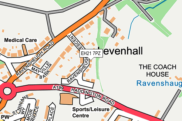 EH21 7PZ map - OS OpenMap – Local (Ordnance Survey) EH21 7PZ map - OS OpenMap – Local (Ordnance Survey)