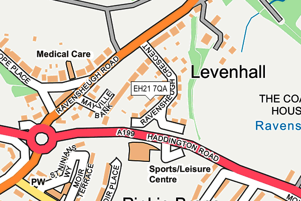 EH21 7QA map - OS OpenMap – Local (Ordnance Survey) EH21 7QA map - OS OpenMap – Local (Ordnance Survey)