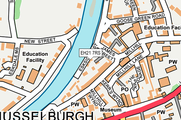 EH21 7RS map - OS OpenMap – Local (Ordnance Survey) EH21 7RS map - OS OpenMap – Local (Ordnance Survey)