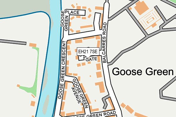 EH21 7SE map - OS OpenMap – Local (Ordnance Survey) EH21 7SE map - OS OpenMap – Local (Ordnance Survey)