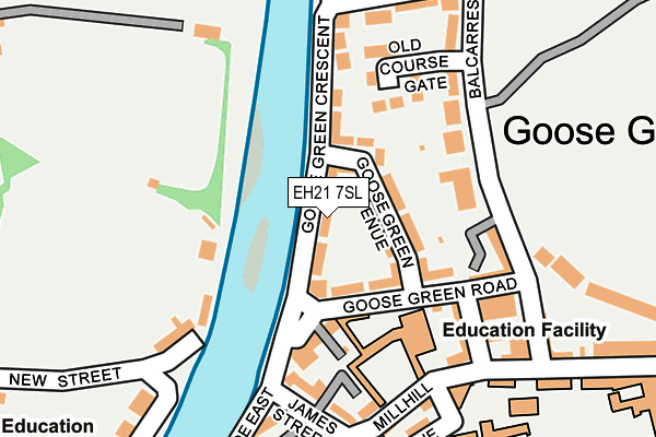 EH21 7SL map - OS OpenMap – Local (Ordnance Survey) EH21 7SL map - OS OpenMap – Local (Ordnance Survey)
