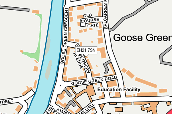 EH21 7SN map - OS OpenMap – Local (Ordnance Survey) EH21 7SN map - OS OpenMap – Local (Ordnance Survey)