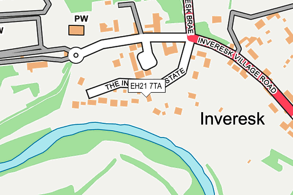 EH21 7TA map - OS OpenMap – Local (Ordnance Survey) EH21 7TA map - OS OpenMap – Local (Ordnance Survey)