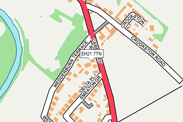 EH21 7TN map - OS OpenMap – Local (Ordnance Survey) EH21 7TN map - OS OpenMap – Local (Ordnance Survey)