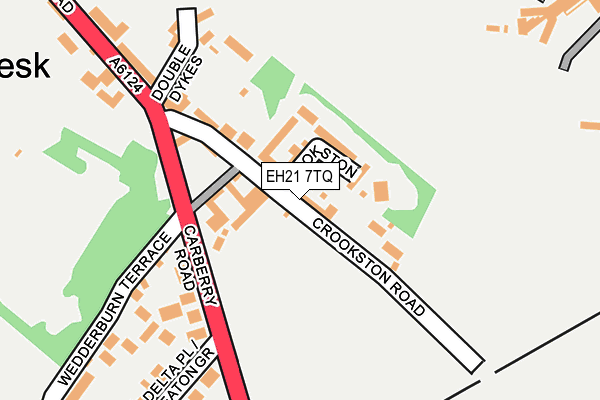 EH21 7TQ map - OS OpenMap – Local (Ordnance Survey) EH21 7TQ map - OS OpenMap – Local (Ordnance Survey)