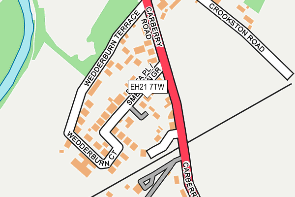 EH21 7TW map - OS OpenMap – Local (Ordnance Survey) EH21 7TW map - OS OpenMap – Local (Ordnance Survey)