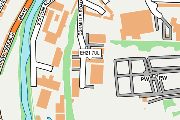 EH21 7UL map - OS OpenMap – Local (Ordnance Survey) EH21 7UL map - OS OpenMap – Local (Ordnance Survey)