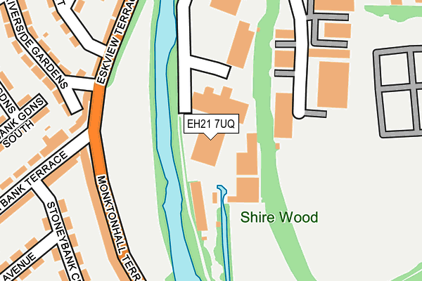 EH21 7UQ map - OS OpenMap – Local (Ordnance Survey) EH21 7UQ map - OS OpenMap – Local (Ordnance Survey)