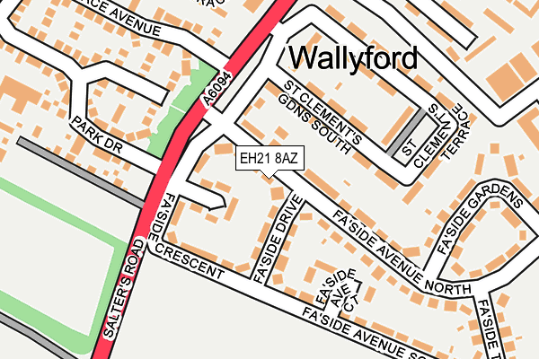 EH21 8AZ map - OS OpenMap – Local (Ordnance Survey) EH21 8AZ map - OS OpenMap – Local (Ordnance Survey)