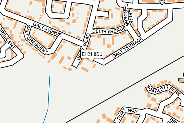 EH21 8DU map - OS OpenMap – Local (Ordnance Survey) EH21 8DU map - OS OpenMap – Local (Ordnance Survey)