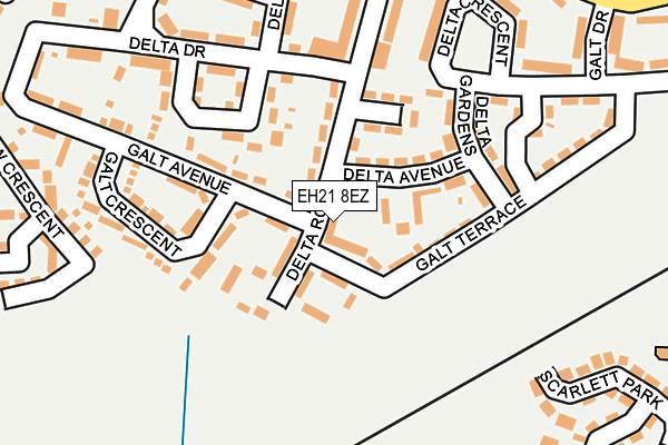 EH21 8EZ map - OS OpenMap – Local (Ordnance Survey) EH21 8EZ map - OS OpenMap – Local (Ordnance Survey)