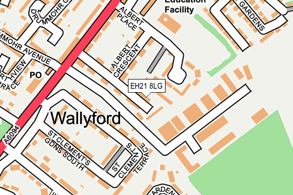 EH21 8LG map - OS OpenMap – Local (Ordnance Survey) EH21 8LG map - OS OpenMap – Local (Ordnance Survey)