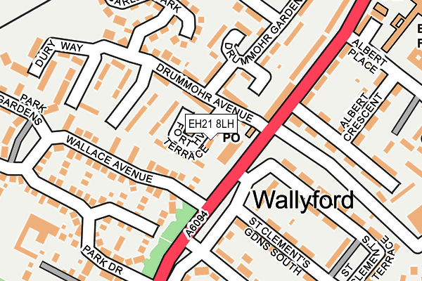 EH21 8LH map - OS OpenMap – Local (Ordnance Survey) EH21 8LH map - OS OpenMap – Local (Ordnance Survey)