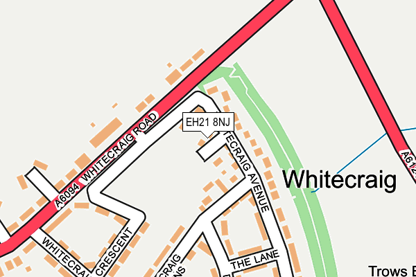 EH21 8NJ map - OS OpenMap – Local (Ordnance Survey) EH21 8NJ map - OS OpenMap – Local (Ordnance Survey)