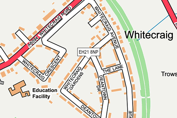 EH21 8NP map - OS OpenMap – Local (Ordnance Survey) EH21 8NP map - OS OpenMap – Local (Ordnance Survey)