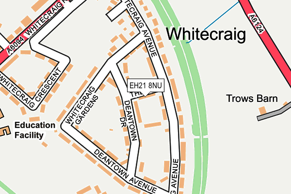 EH21 8NU map - OS OpenMap – Local (Ordnance Survey) EH21 8NU map - OS OpenMap – Local (Ordnance Survey)