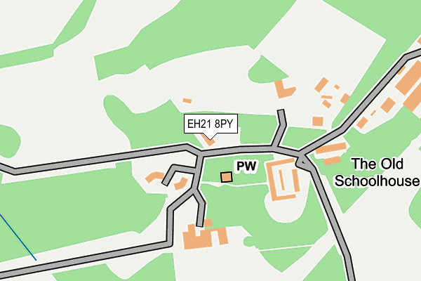 EH21 8PY map - OS OpenMap – Local (Ordnance Survey) EH21 8PY map - OS OpenMap – Local (Ordnance Survey)