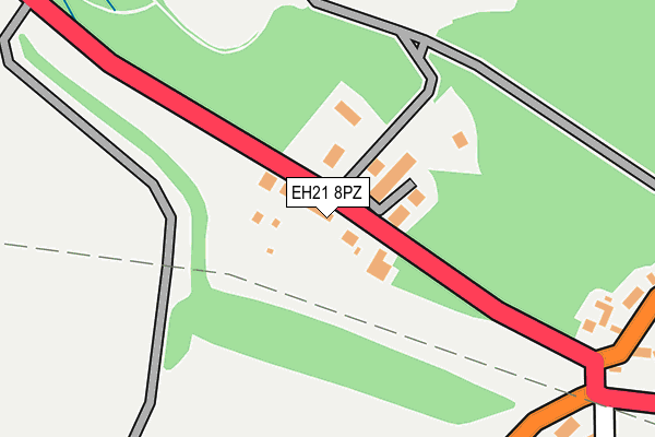 EH21 8PZ map - OS OpenMap – Local (Ordnance Survey) EH21 8PZ map - OS OpenMap – Local (Ordnance Survey)