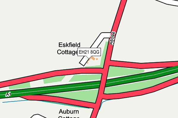 EH21 8QG map - OS OpenMap – Local (Ordnance Survey) EH21 8QG map - OS OpenMap – Local (Ordnance Survey)