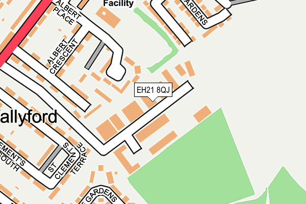 EH21 8QJ map - OS OpenMap – Local (Ordnance Survey) EH21 8QJ map - OS OpenMap – Local (Ordnance Survey)