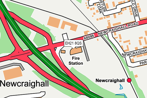 EH21 8QS map - OS OpenMap – Local (Ordnance Survey) EH21 8QS map - OS OpenMap – Local (Ordnance Survey)
