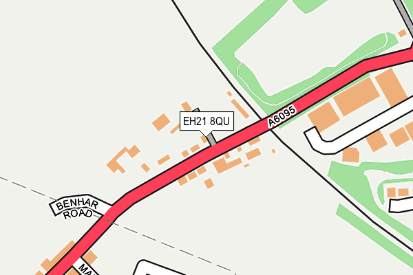 EH21 8QU map - OS OpenMap – Local (Ordnance Survey) EH21 8QU map - OS OpenMap – Local (Ordnance Survey)
