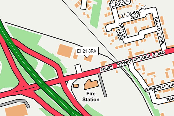 EH21 8RX map - OS OpenMap – Local (Ordnance Survey) EH21 8RX map - OS OpenMap – Local (Ordnance Survey)