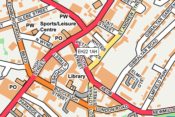 EH22 1AH map - OS OpenMap – Local (Ordnance Survey) EH22 1AH map - OS OpenMap – Local (Ordnance Survey)