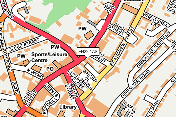 EH22 1AS map - OS OpenMap – Local (Ordnance Survey) EH22 1AS map - OS OpenMap – Local (Ordnance Survey)