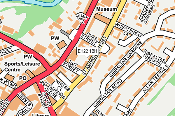 EH22 1BH map - OS OpenMap – Local (Ordnance Survey) EH22 1BH map - OS OpenMap – Local (Ordnance Survey)