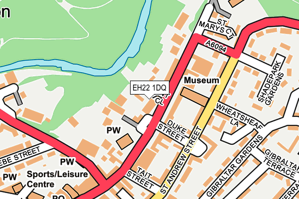 EH22 1DQ map - OS OpenMap – Local (Ordnance Survey) EH22 1DQ map - OS OpenMap – Local (Ordnance Survey)