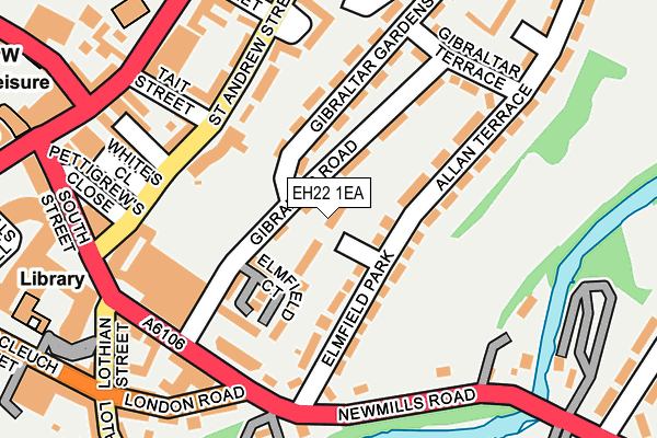 EH22 1EA map - OS OpenMap – Local (Ordnance Survey) EH22 1EA map - OS OpenMap – Local (Ordnance Survey)