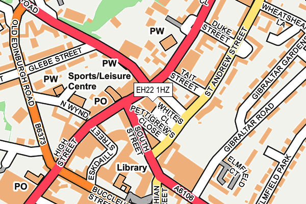 EH22 1HZ map - OS OpenMap – Local (Ordnance Survey) EH22 1HZ map - OS OpenMap – Local (Ordnance Survey)